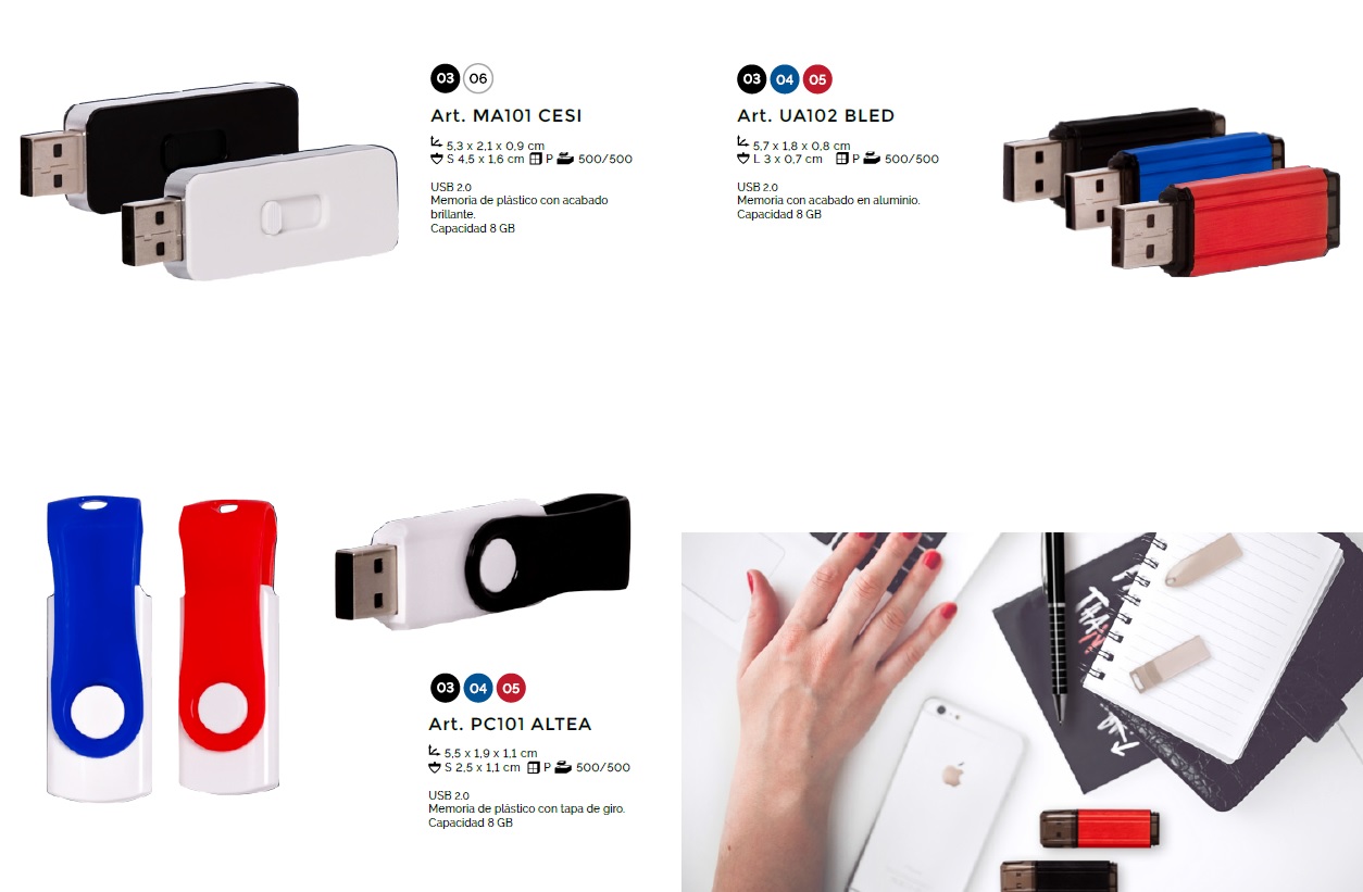USBs y Power Banks